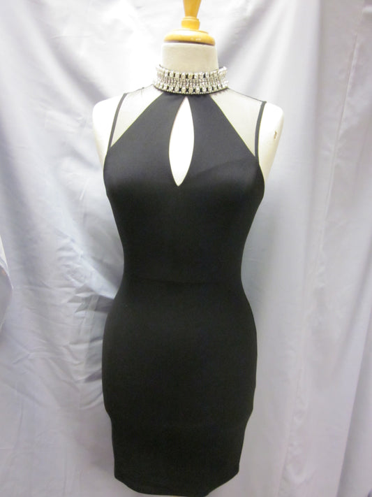 Pink Violet Black Dress Size Small Style 22948 - MISS LESTER'S 