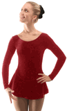 Mondor  2832 Child Velvet Skate Dress Size 8-10
