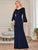 Long Drape Neck Dress Style 31701