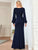 Long Drape Neck Dress Style 31701