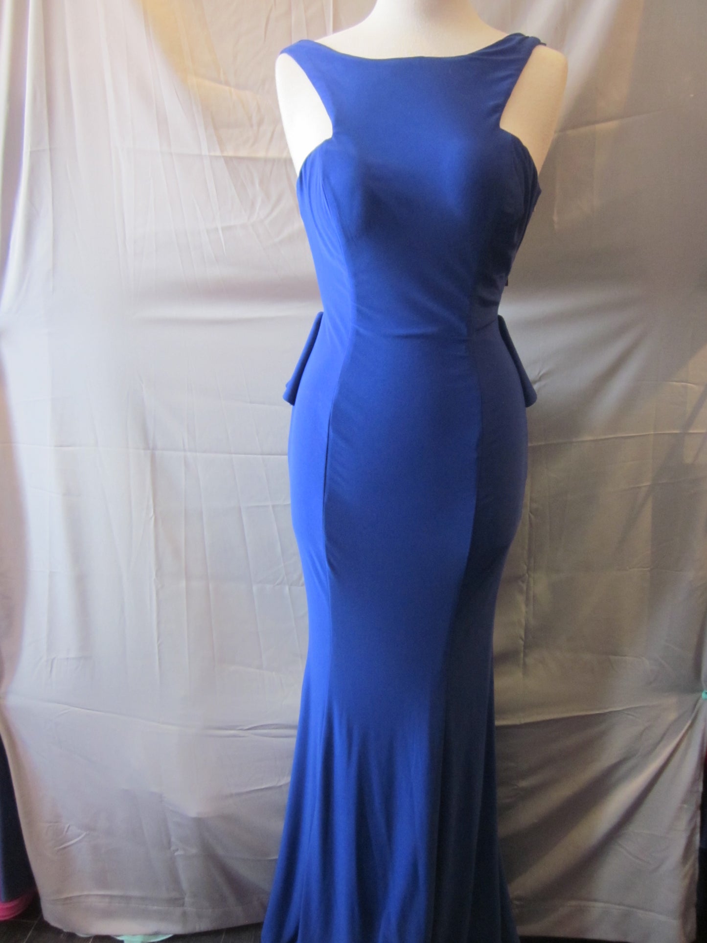 Fitted Flattering Long Knit Gown  Size 4 Style 364 - MISS LESTER'S 