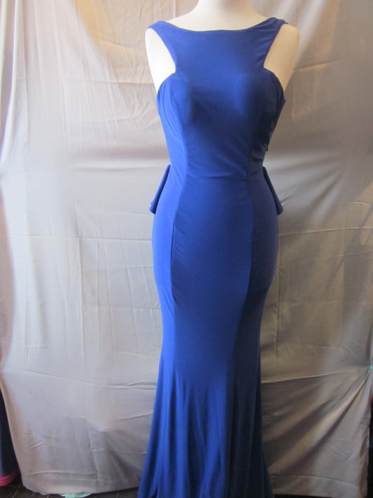Fitted Flattering Long Knit Gown  Size 4 Style 364 - MISS LESTER'S 