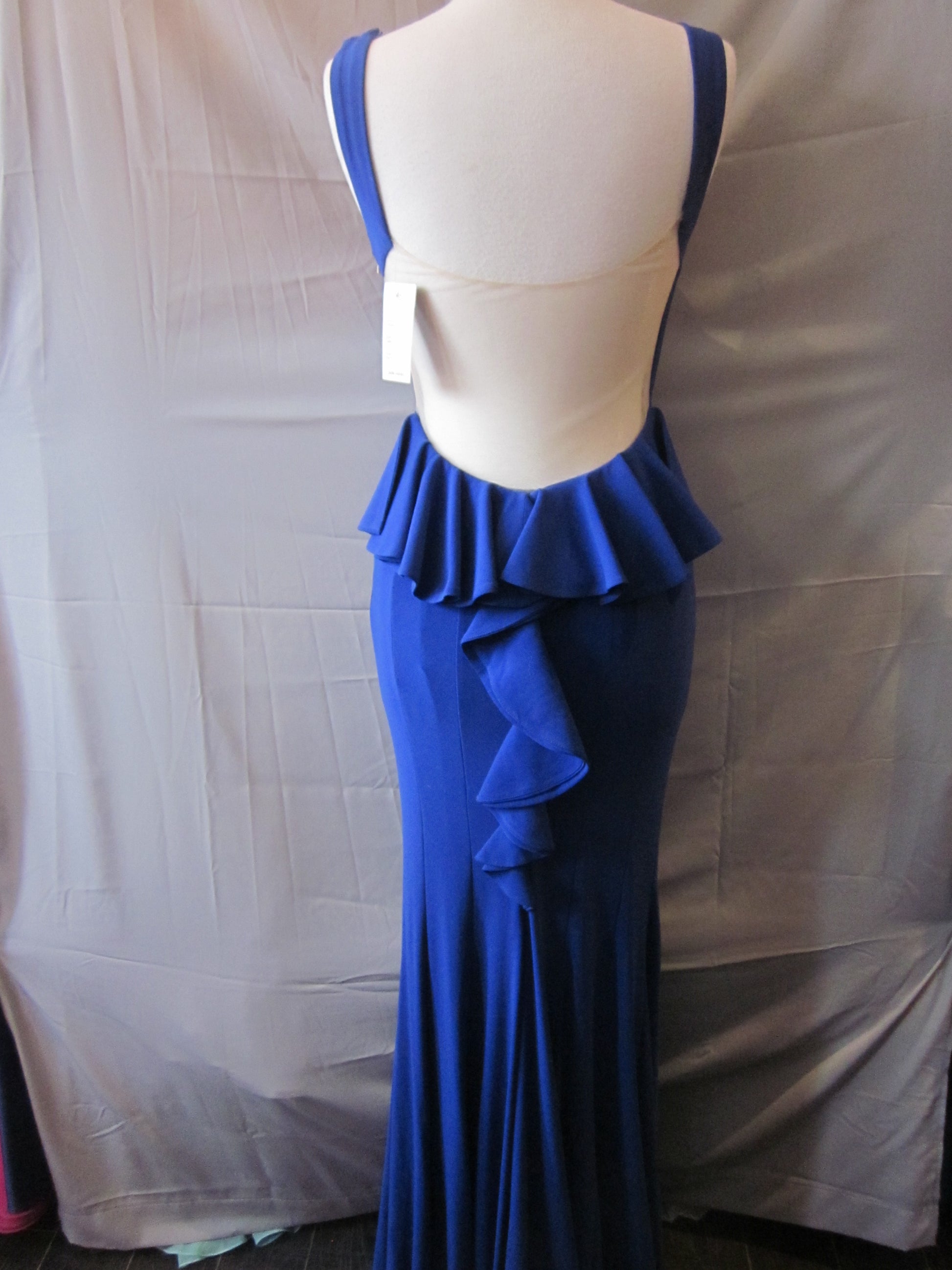 Fitted Flattering Long Knit Gown  Size 4 Style 364 - MISS LESTER'S 