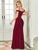 Long Off Shoulder Dress Size 6 Style 48501