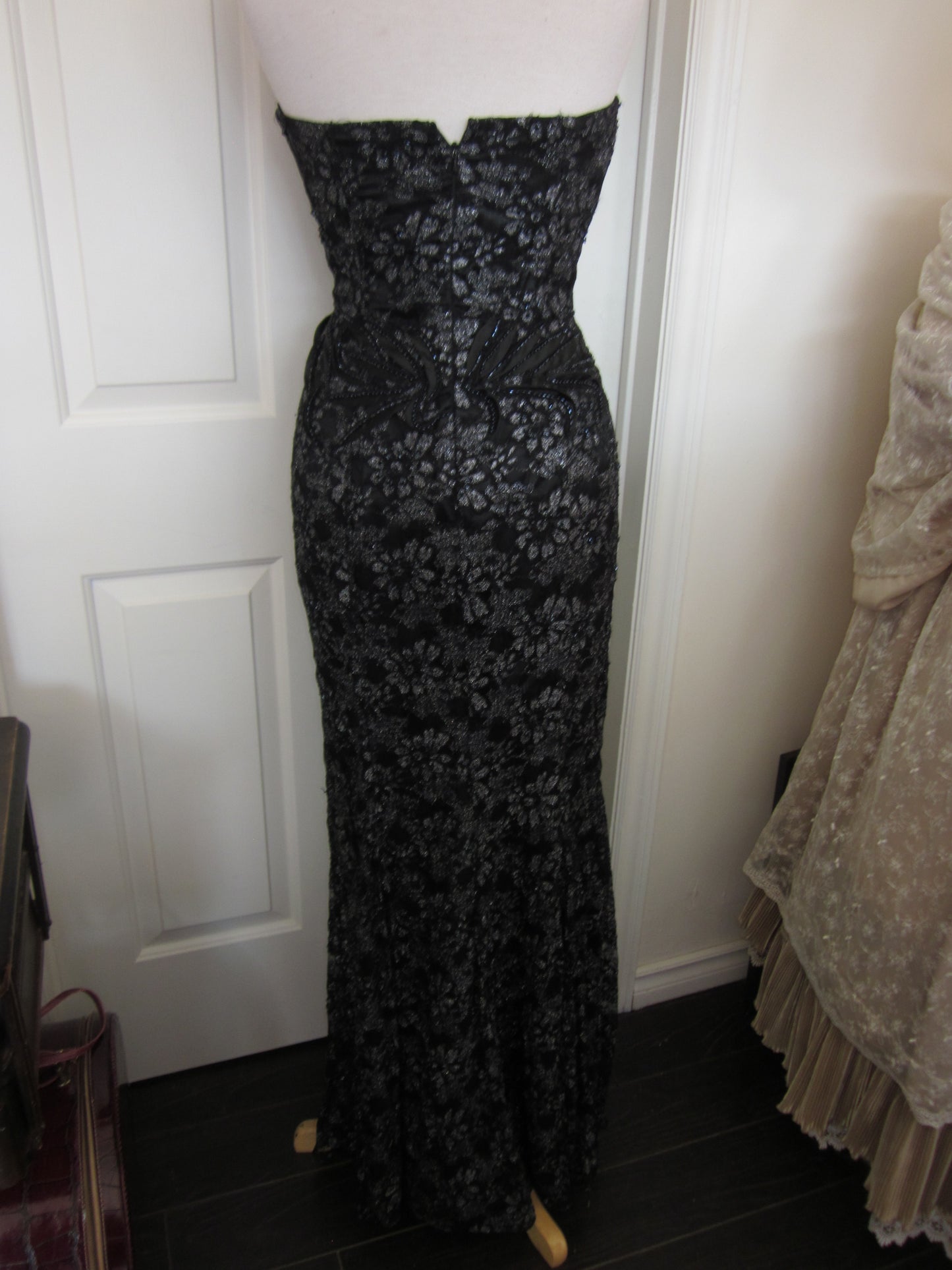 Sweet Heart Strapless Long Gown  Size Small Style 55005 - MISS LESTER'S 