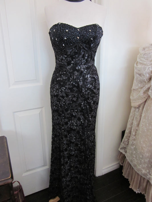 Sweet Heart Strapless Long Gown  Size Small Style 55005 - MISS LESTER'S 