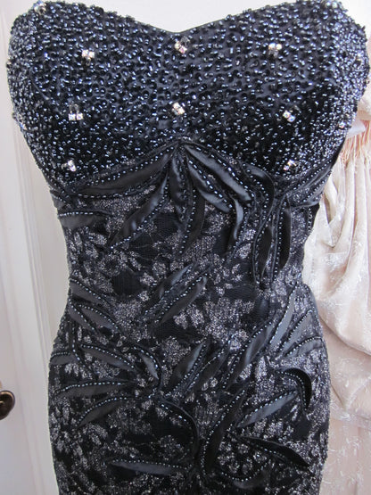 Sweet Heart Strapless Long Gown  Size Small Style 55005 - MISS LESTER'S 