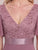 Long Chiffon V-Neck Dress Size 22 Style 58501