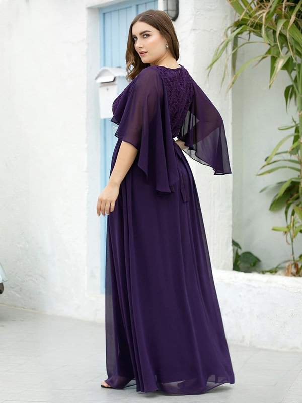 Long Chiffon Dress Plus Size 20 Style 64000 - MISS LESTER'S 