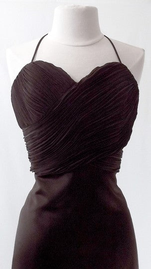 Satin and Chiffon Strapless Gown Size 10 Style 6498 - MISS LESTER'S 