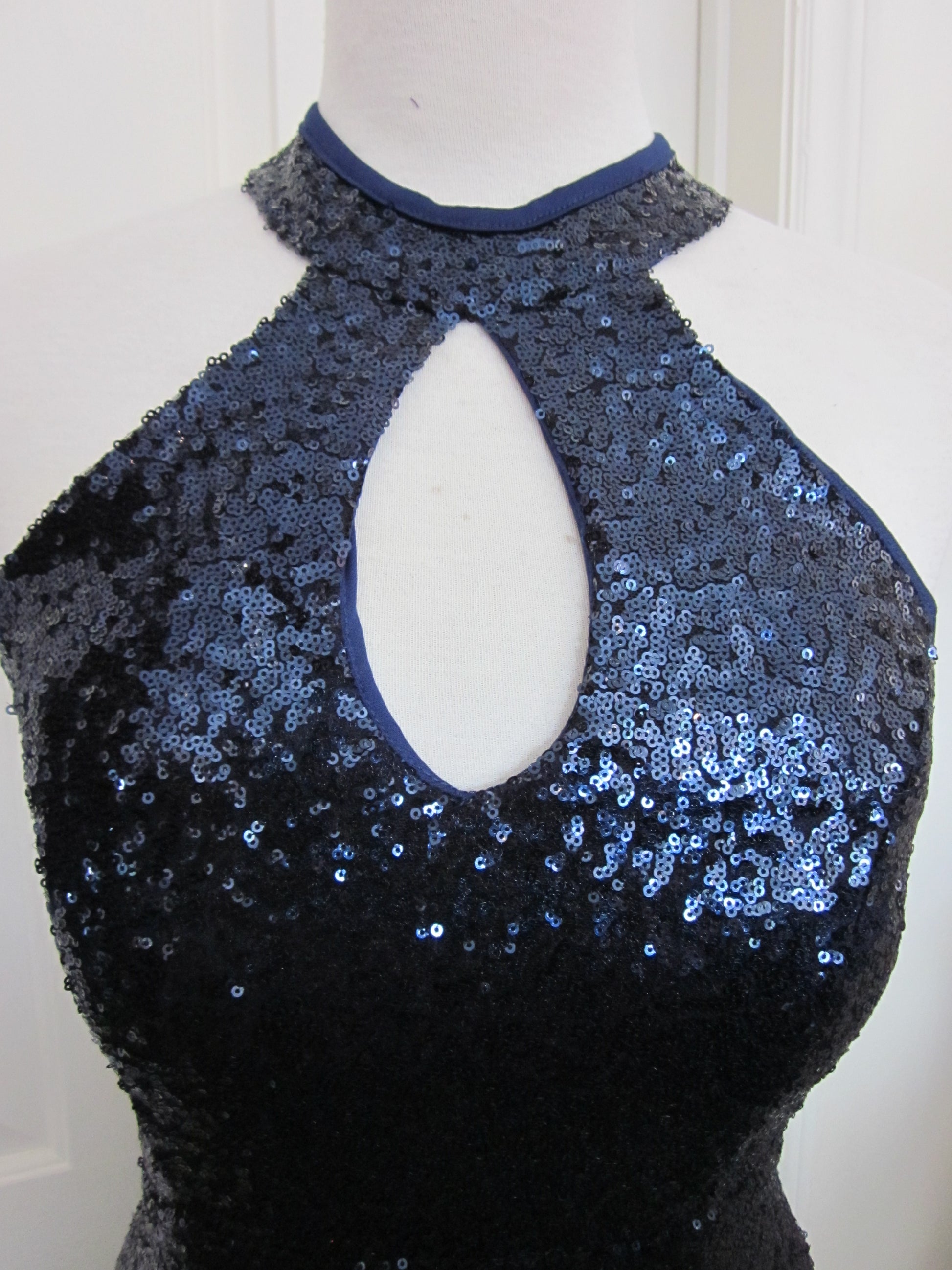 Hi/Low Sequins Dress Size 10 Style 661 - MISS LESTER'S 
