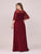 Long Flutter Sleeve Dress Size 24 Style 73004
