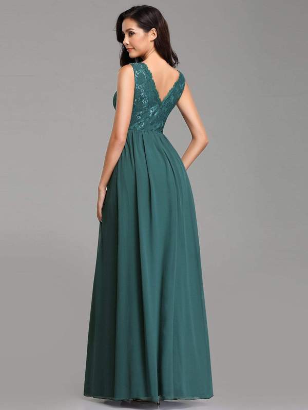 Long Chiffon Dress Size 16 Style 77075 - MISS LESTER'S 