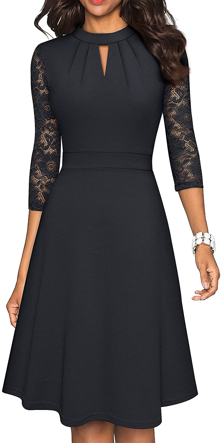 Short 3/4 Sleeve Dress Size XL Style A234 - MISS LESTER'S 