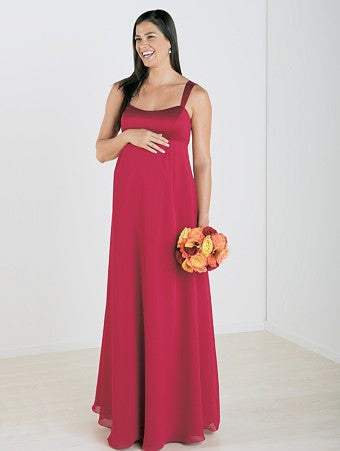 Maternity Chiffon Long Gown Size 16 Style 6334M - MISS LESTER'S 