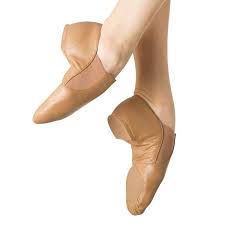 Bloch SO499G  Child Tan Leather Elasta Jazz Booties - MISS LESTER'S 