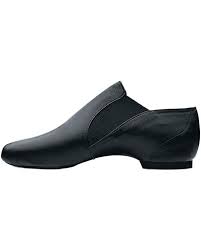 Bloch SO499G  Child Black Leather Elasta Jazz Booties - MISS LESTER'S 