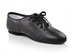 Capezio CG02 Black Split Sole Jazz Oxford Shoe - MISS LESTER'S 