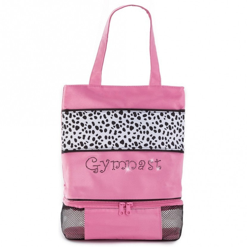 Sassi Pink White Gymnastic Tote Style DAL-01GYM - MISS LESTER'S 