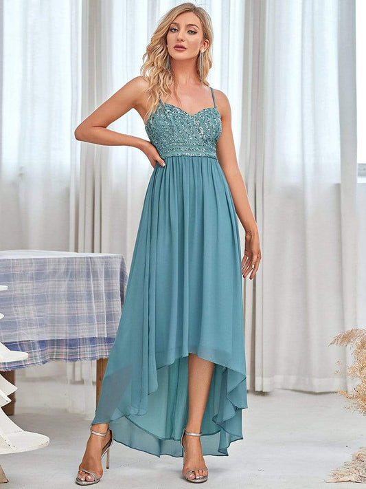 Women's A Line Evening Dresses with Spaghetti Straps - MISS LESTER'S 