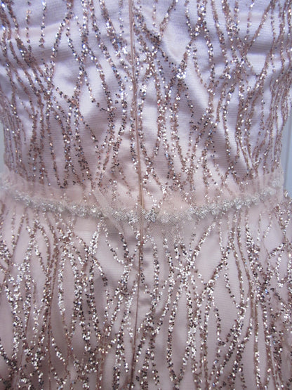Pink Violet Short Dress Size M Style 3103 - MISS LESTER'S 