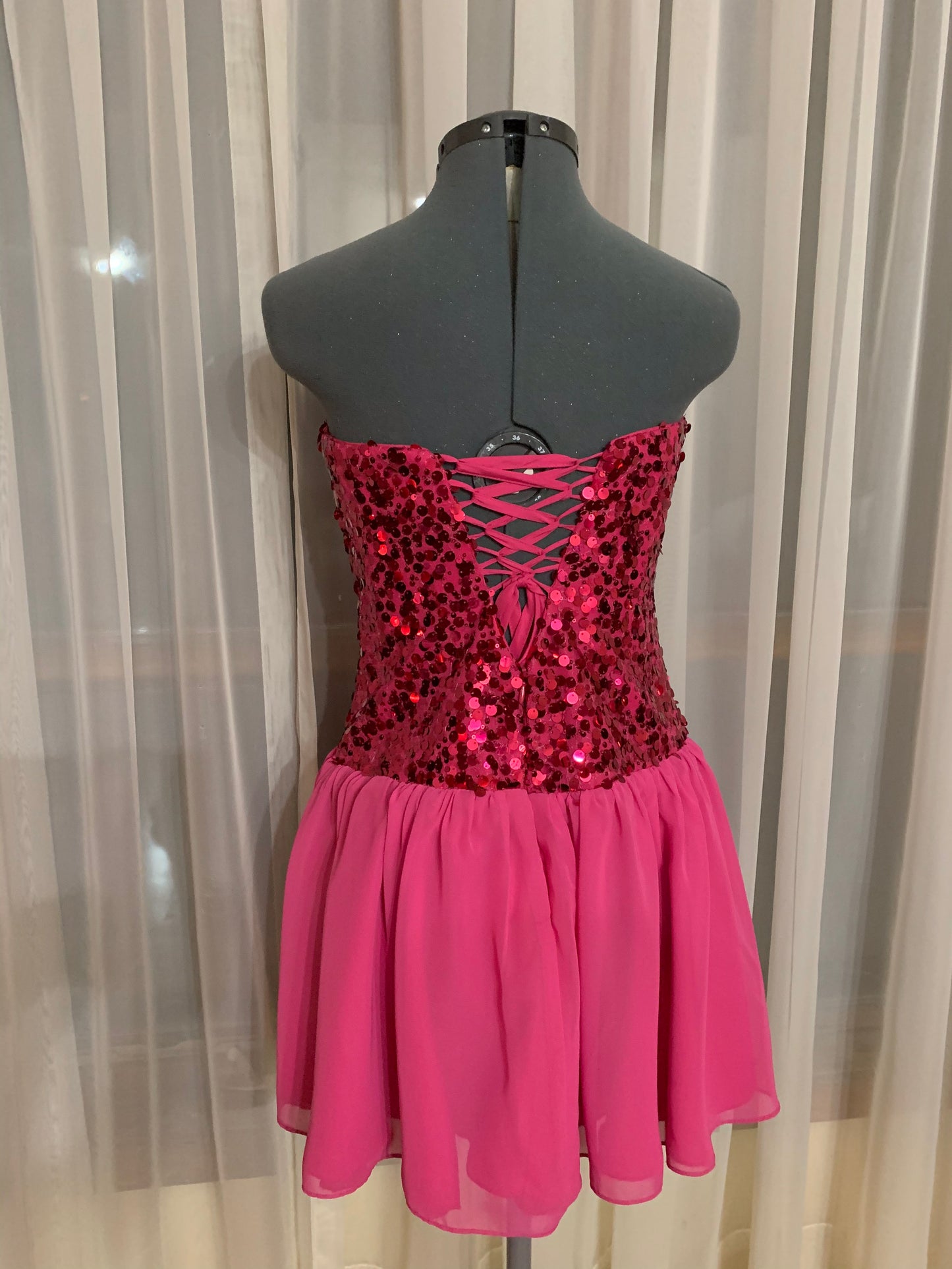 Short Dress Size Small Style 2827 - MISS LESTER'S 