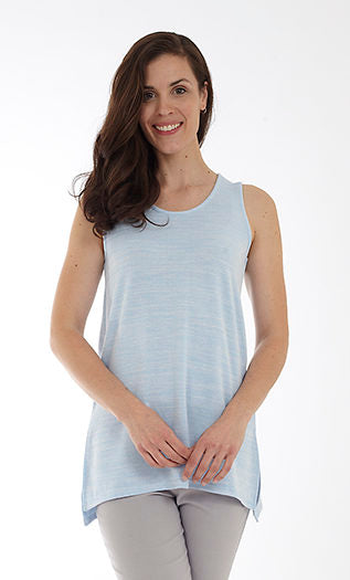 Sleeveless Top with Side Slits Style MT-15 - MISS LESTER'S 