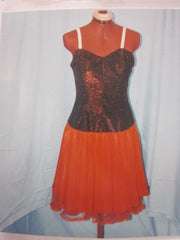 RED GLAMOUR DRESS COSTUME #115
