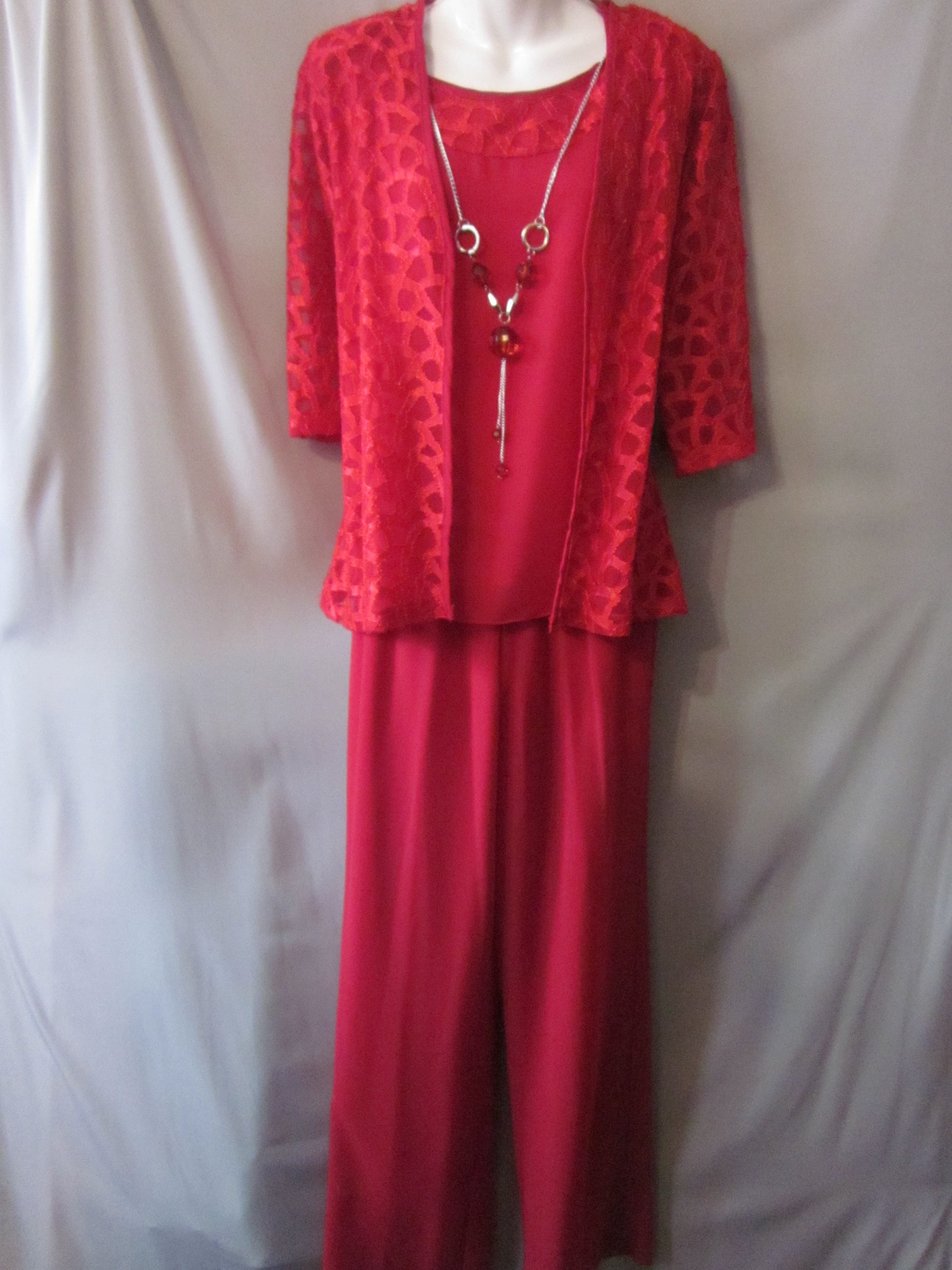 Pantsuit With Jacket Size Medium Style W1507 - MISS LESTER'S 